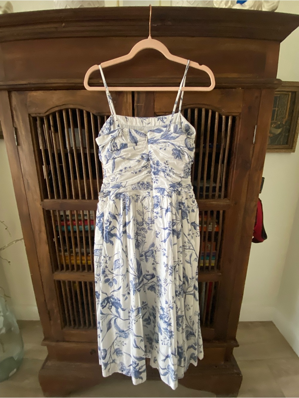 NWTs Loft Blue Floral Maxi Dress size 2